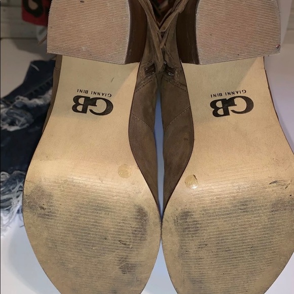 Gianni Bini Back Drop Fringe Brown Boots - Picture 10 of 11